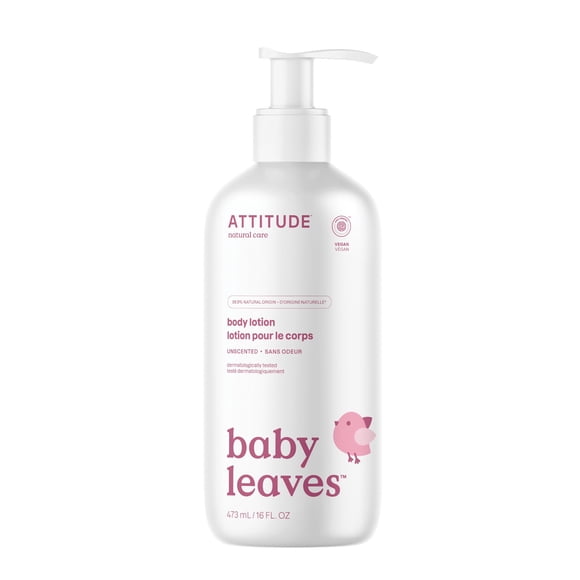 Loción para Bebé ATTITUDE Baby Leaves Vegana Sin Fragancia 473 ml