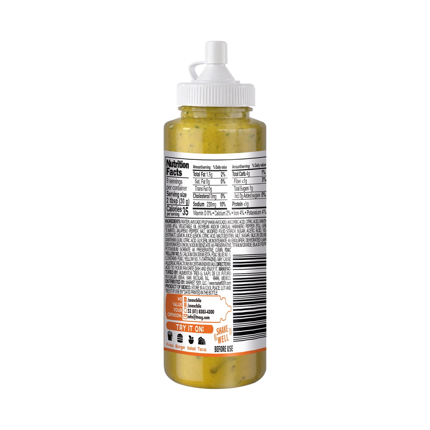 (2 pack) Zaaschila Guacamole Salsa, 9.35 oz