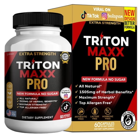 GreenVify Triton Maxx Pro – Men’s Lifestyle & Performance Support Supplement, Adult Nutritional Formula