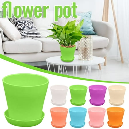 Clearance Items! 3PCS Open Pot PP Resin Balcony Planters, High Waist Long Green Gardening Pots for Horticulture, Decorative Plant Pots for Balcony Garden Todays Clearance Deals Prime!