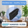 thumbnail image 3 of HQRP 2 Pack Wick Filters Compatible with Philips HU4801, HU4801/01, HU4802, HU4802/01, HU4803, HU4803/01 Humidifiers, FY2401 Black, 3 of 7