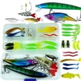 thumbnail image 1 of Fishing Lures Mixed Set Soft and Hard Bait Kit with Box for Bass Pike Crank, 1 of 10