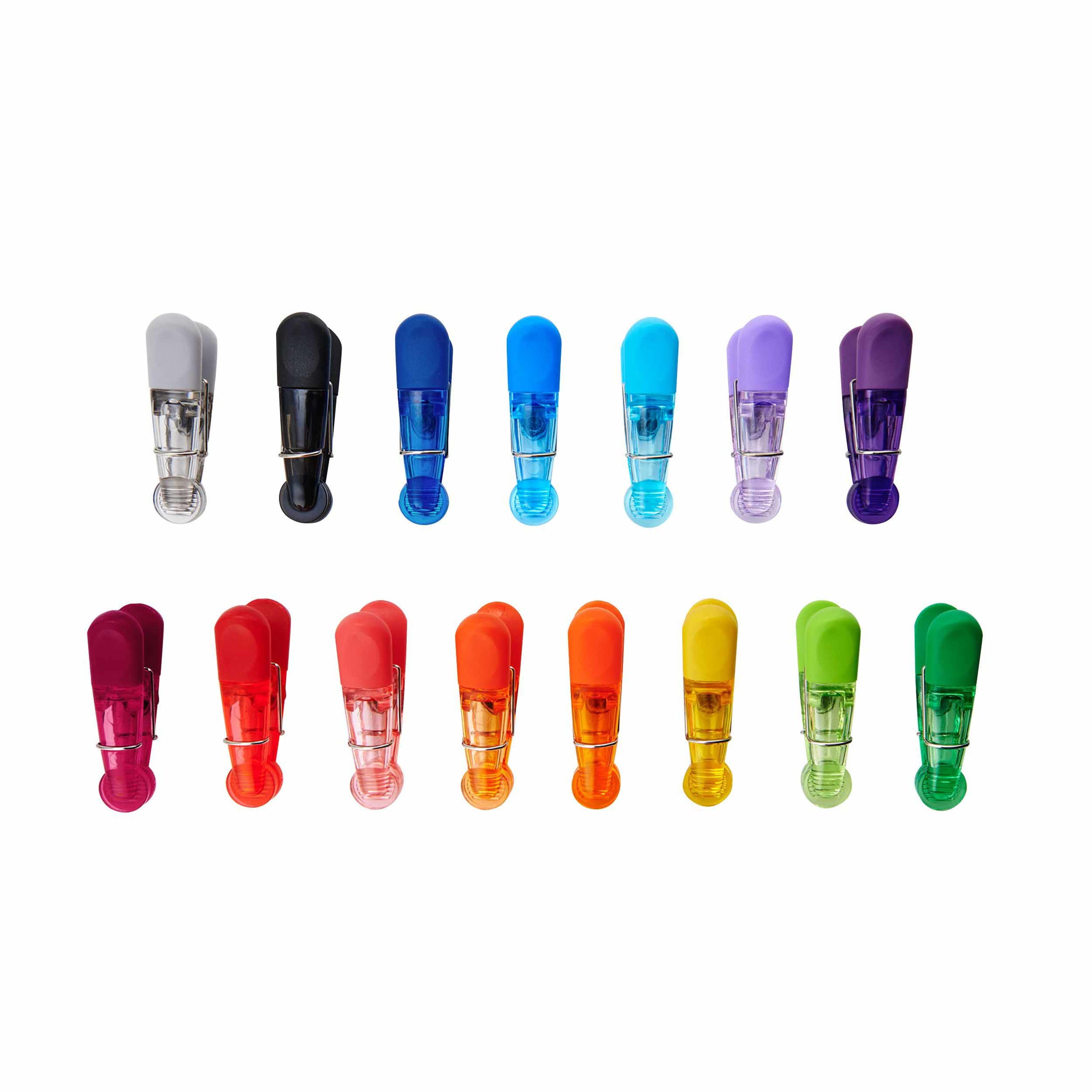 Farberware Classic Set of 15 Bag Clips in Translucent Colors