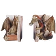 thumbnail image 1 of Sujetalibros de dragón divertido, estatua de dragón de resina, sujetalibros de escritorio para decoración de estantería de oficina en casa., 1 of 5