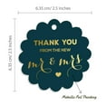 thumbnail image 6 of Inkdotpot Thank You From The New Wedding Bottle Tag Real Gold Foil Favor Hang Tags 100 Pack, 6 of 6