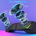 thumbnail image 2 of Computer Speakers for Desktop, Bluetooth & USB Input, USB Powered Gaming Stereo Speakers for PC Laptop Monitor, 6 Colorful RGB Modes, Detachable 2-in-1 Design (Package Only 2 Speaker), 2 of 4