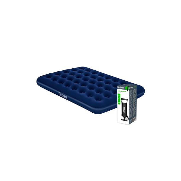 Colchón Inflable Bestway Matrimonial Cama De Aire Camping + Bomba de Aire