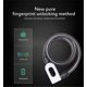 thumbnail image 1 of Waterproof Anti-theft Fingerprints Motorcycle Locks Mountain Bike Cable Lock Aluminum Alloy, 1 of 5
