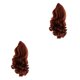 thumbnail image 3 of Bewildely Peluca de pelo largo y rizado para muñecas de 18 pulgadas, para hacer bricolaje, color negro 2piezas Rojo, 3 of 6