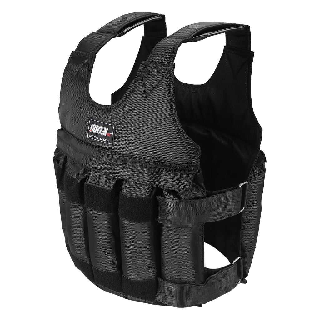 Adjustable Weighted Vest for Workout and Exercise Training for Men and Women 110LB Fitness Body Weight Vest for Running Jogging Walking
