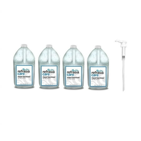 Refrasia Care Hand Sanitizer (1 Gallon X 4 with pump)