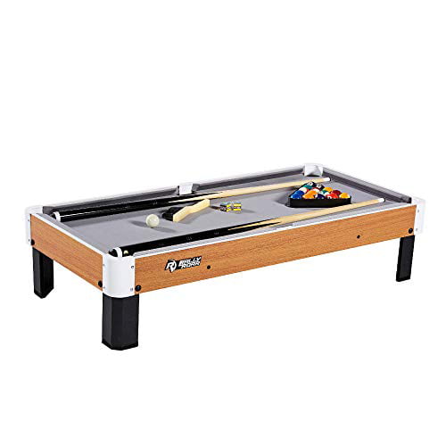 40” x 20” x 9” Rally and Roar Tabletop Pool Table Set and Accessories Mini 