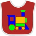 thumbnail image 3 of Inktastic Cute Colorful Train Boys or Girls Baby Bib, 3 of 4