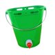 thumbnail image 2 of Cubo alimentador para terneros, balde fácil instalación, práctico, 8 litros con báscula, accesorios, cubo leche alta durabilidad. Verde con 1 pezón, 2 of 8