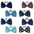 thumbnail image 2 of Hanukkah Pet, Dog and Cat Bow Ties, "Happy Hanukkah Group" (Choose from 8 different patterns!), 2 of 9