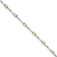 thumbnail image 2 of Primal Silver Sterling Silver Rhodium-plated Peridot Bracelet, 2 of 5
