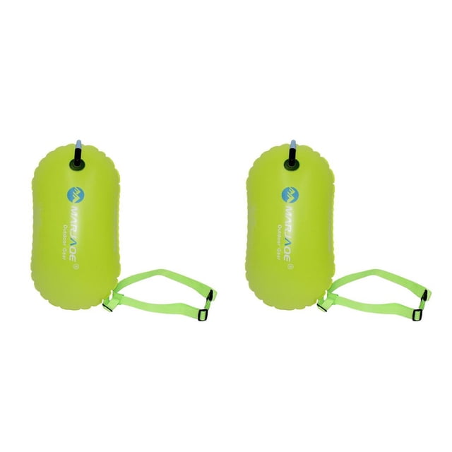 Sonducket Inflatable Swim Buoy Tow Float Inflated Device for Water Sport Amarillo 2piezas