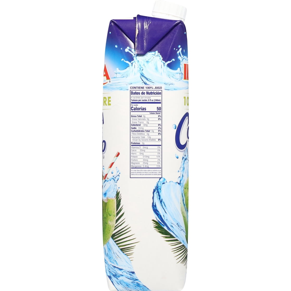 (3 pack) Iberia 100% Pure Coconut Water in Bottle, 33.8 fl oz, Natural Hydration Beverage