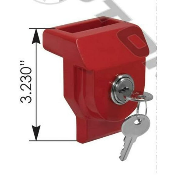 GLADHAND LOCK KEYED ALIKE (ALUMINUM RED GLADHAND LOCK)