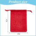 thumbnail image 6 of 12pcs Velvet Drawstring Bags Red Cloth Gift Bags Wedding Candy Bags Soft Jewelry Pouches Necklace Bracelet Earrings Rings Organizing for Christmas Gifts Jewel Watch Storage 4.72x3.54inch, 6 of 6
