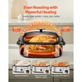 thumbnail image 3 of VEVOR Roaster Oven 22QT Electric Roasting Pan with Self-Basting Lid, 1450W Electric Roaster Oven with Defrost & Warm Function, 3 of 9