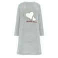 thumbnail image 6 of Censtreet Nightgowns for Women Long Sleeve Winter Nightgown Long Sleepwear Fuzzy Sleep Shirt Soft Warm Night Gown, 6 of 7