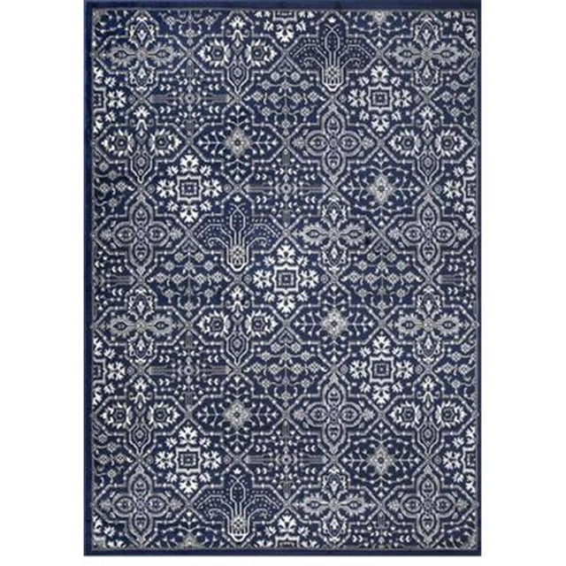 Concord Global Trading 69155 Tapis Rectangulaire 5 x 7 Pi. Jefferson Athens, Marine