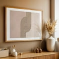 thumbnail image 5 of Bauhaus Twist Mid Century Modern Art Beige - Painting Unframed Wall Art Print 5 x 7 inches, 5 of 7
