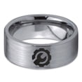 thumbnail image 2 of Tungsten Gear Mechanic Engineer Wrench Band Ring 8mm Men Women Comfort Fit Gray Flat Cut Brushed Polished, 2 of 4