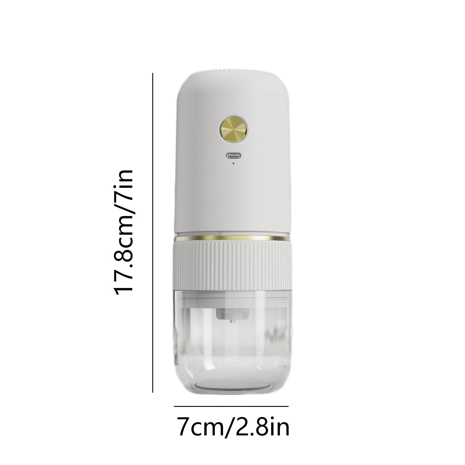 Portable Electric Coffee Grinder, 40 Adjustable Settings Small Electric Burr Coffee Bean Grinder, Mini Rechargeable Espresso Grinder for Travel, Camping, Home, and Office