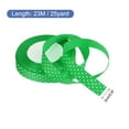 thumbnail image 2 of Uxcell Grosgrain Ribbons 25 Yards 3/4" Dark Green with White Dots Ribbon Bow, 2 of 5