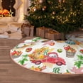 thumbnail image 5 of Sikiie Autumn Harvest Truck Nativity Christmas Tree Skirt, Jesus Christian Winter Holiday Tree Mat Decoration(30-48IN)48", 5 of 6