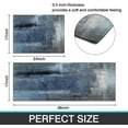 thumbnail image 5 of Super Absorbent Diatomaceous Earth Bath Mats Quick Dry Washable Bathroom Rugs Rubber Backed Non Slip Doormat for Shower Room Grey Floral Oval 17x27Inch, 5 of 6