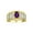 Amethyst, variant on Rings for Women 14K Gold Plated Silver Ring Classic Style 7X5MM Oval Gemstone &  Diamond Ring October Pink Ice Jewelry Size 7