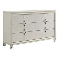 Olivia 6-drawer Dresser Cabinet Pearl White