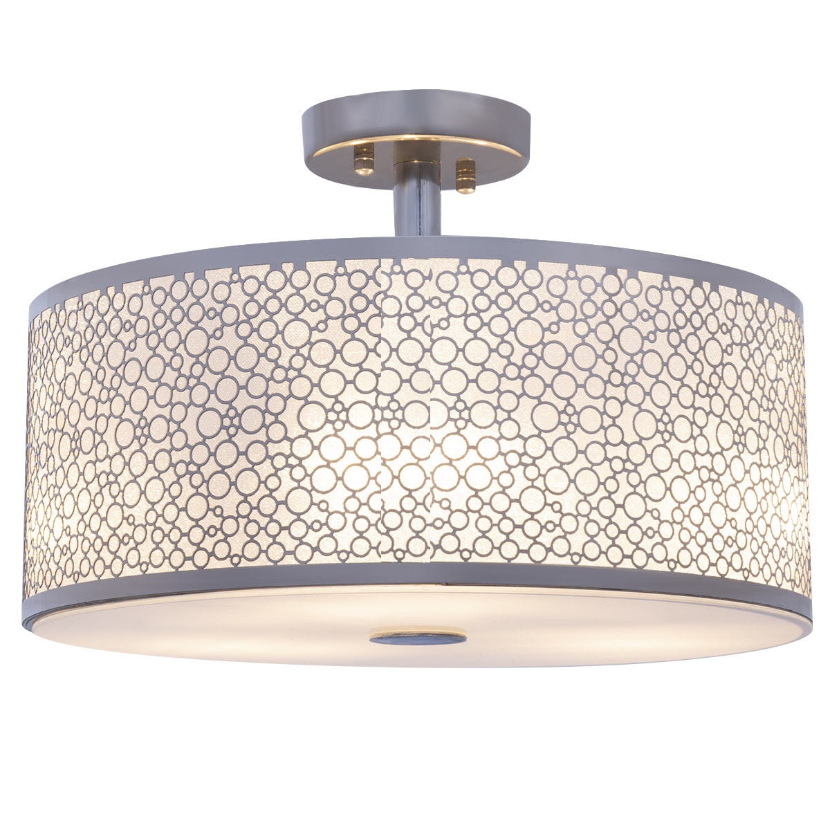 Ghp 16 X11 3 Light Dome Shaped Metal Lamp Shade Mounted Ceiling Fixture