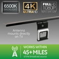 GE Indoor HDTV Amplified LED Antenna with Backlighting, 55mile Range