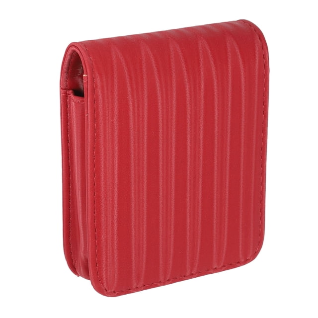 Bolsa para lápiz labial ANGGREK PU impermeable de viaje con espejo