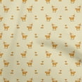 thumbnail image 1 of oneOone Polyester Spandex Light Yellow Fabric Animal Sewing Fabric By The Yard Printed Diy Clothing Sewing Supplies 56 Inch Wide, 1 of 5