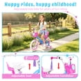 thumbnail image 2 of Korimefa 16 inch Kids Bike for Girls Ages 6 7 8 9 Years Old, Children Bike with Training Wheels, Kickstand, Toddler Girls Bike, Blue, 2 of 10