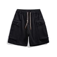 thumbnail image 4 of Sngxgn Men's Casual Fashion Slim Fit Pockets Flat Front Shorts(Black,L), 4 of 4