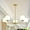 Gold-5-Light, variant on Black and Gold Chandelier, 8-Light Modern Chandeliers for Dining Room, Dining Room Light Fixtures Over Table, Kitchen Island Lighting, Sputnik Ceiling Light Fixture for Living room, bedroom, office