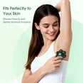 thumbnail image 6 of 5-in-1 Women's Electric Razor, 7D Floating Head IPX7 Waterproof Wet Dry Body Shaver, Rechargeable Lady Hair Remover with LED Display for Face Legs Bikini, Retro Green, 6 of 7