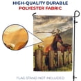 thumbnail image 4 of America Forever Summer Horse Garden Flag 12.5 x 18 inches Brown Horse Country Wild Life Farm Animals Pasture Double Sided Seasonal Yard Outdoor Decorative Flag, 4 of 5