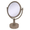 thumbnail image 5 of 8 Inch Vanity Top Make-Up Mirror with Grooved Accents - Antique Brass / 2X, 5 of 10
