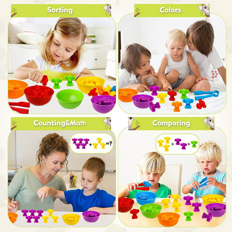 Qenwkxz 56pcs Educational Toys for Toddlers Age 12 months 1 2 3 4