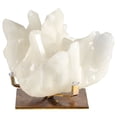 thumbnail image 2 of Signature Home Collection Crystal Geode Statue with Metallic Base Stand - 6.5" - White and Gold, 2 of 3