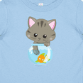 thumbnail image 4 of Inktastic Cute Cat, Little Cat, Kitty, Kitten, Fish Bowl Girls Baby T-Shirt, 4 of 5