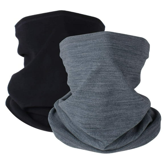 Pack de 2 polainas térmicas para cuello de invierno KGC para hombre y mujer