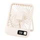 thumbnail image 5 of Ventilador de escritorio portátil recargable de 5 velocidades, silencioso, mini ventilador de mesa para verano Beige, 5 of 9